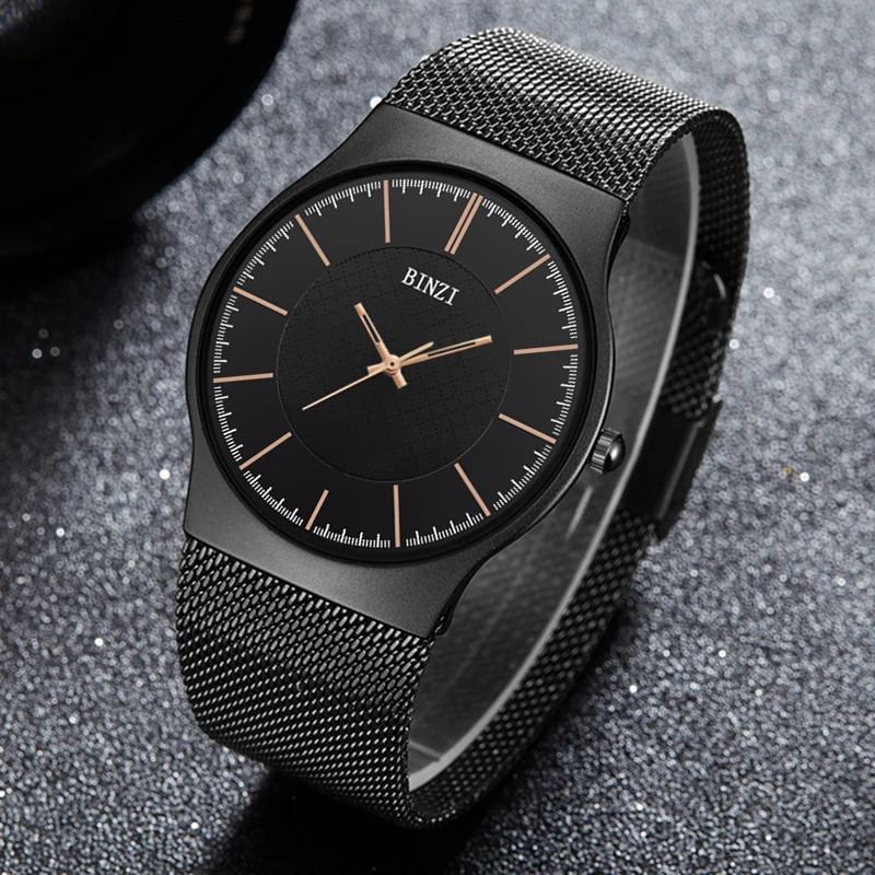 Reloj Hombre BINZI кварцевые наручные часы для мужчин лучший бренд Роскошные бизнес