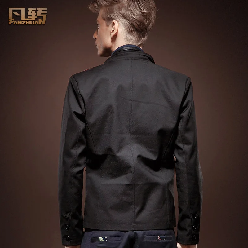 Бесплатная доставка новый модный мужской Тонкий Повседневный осенний костюм с