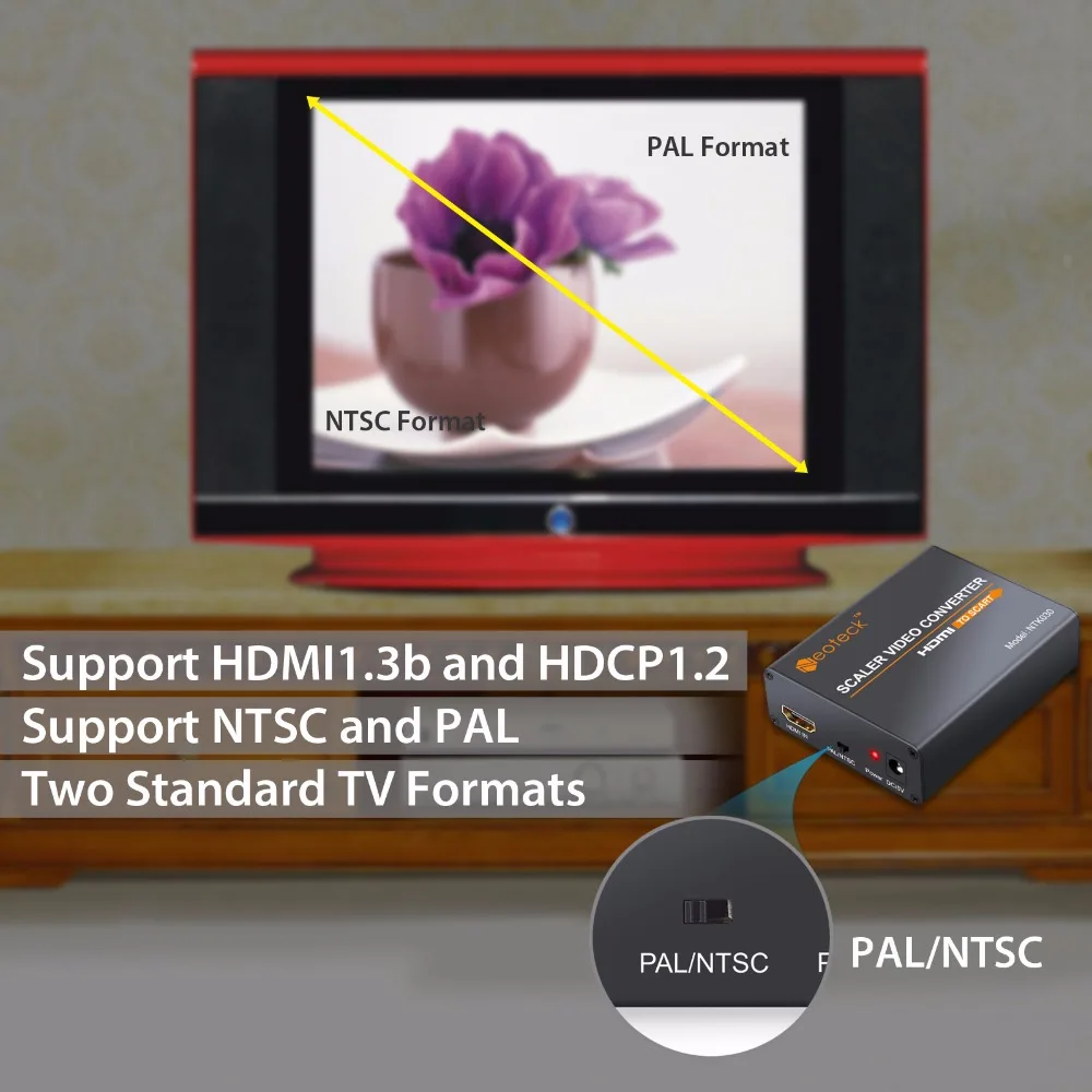 Neoteck алюминиевый HDMI к SCART адаптер конвертер 1080P Композитный HD видео стерео аудио адаптер для ТВ DVD SKY HD Blu Ray DVD PS3