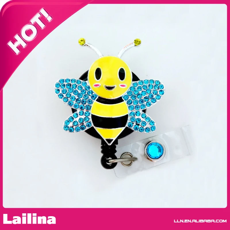 

Adorable Bumble bee ID reel Badge holder~Gorgeous Ultimate Bling Badge~Bee