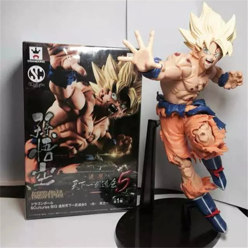23 см аниме Dragon Ball Z Super Saiyan Son Gokou бардок игрушки модель для ПВХ фигурка