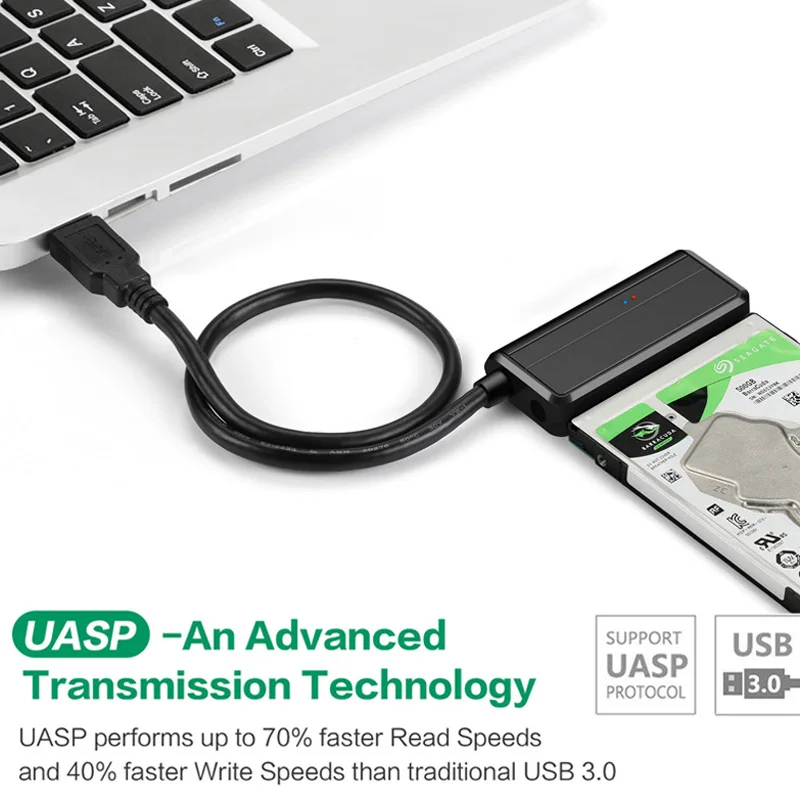 40 см USB 3 0 SATA кабели конвертер штекер на 2 5/3 5 дюйма HDD/SSD провод с адаптером питания