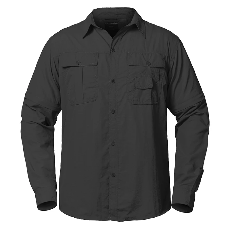 Refire gear летняя армейская тактическая рубашка мужская быстросохнущая Военная рубашка с карманами Весенняя дышащая Съемная рубашка с длинным рукавом