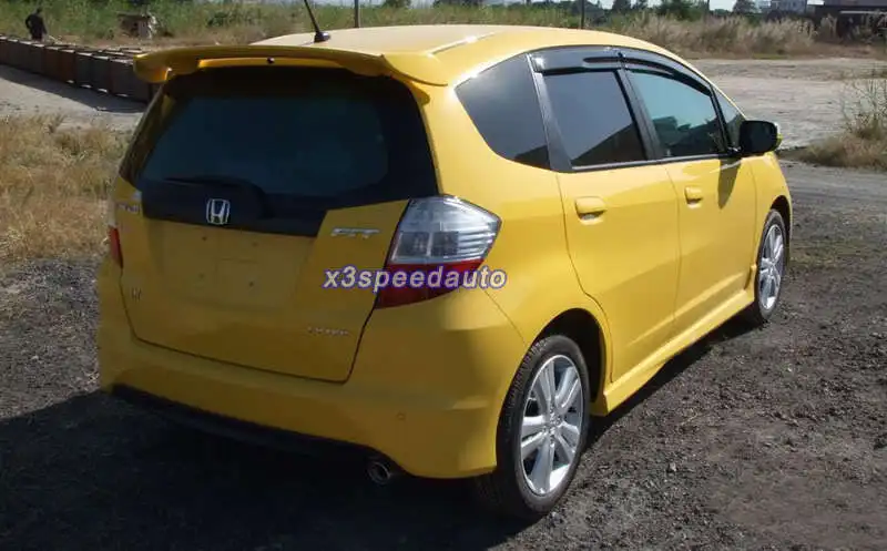Mugen Style Праймер Неокрашенный ABS пластиковый спойлер/крыло для Honda 2nd Fit/Jazz 2009 2010 2011