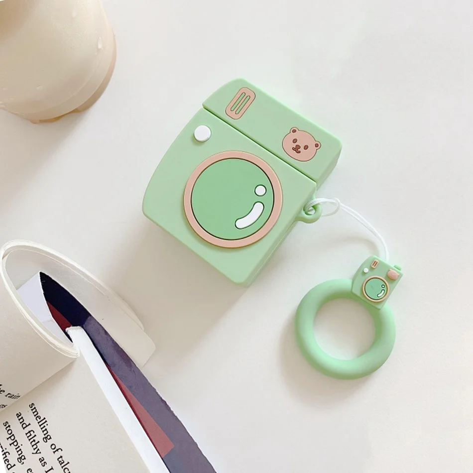 CH Чехол для наушников для AirPods, силиконовый чехол с милым рисунком, различные бисквиты, силиконовые рукава для наушников, гарнитура, сумка, аксессуары - Цвет: CH