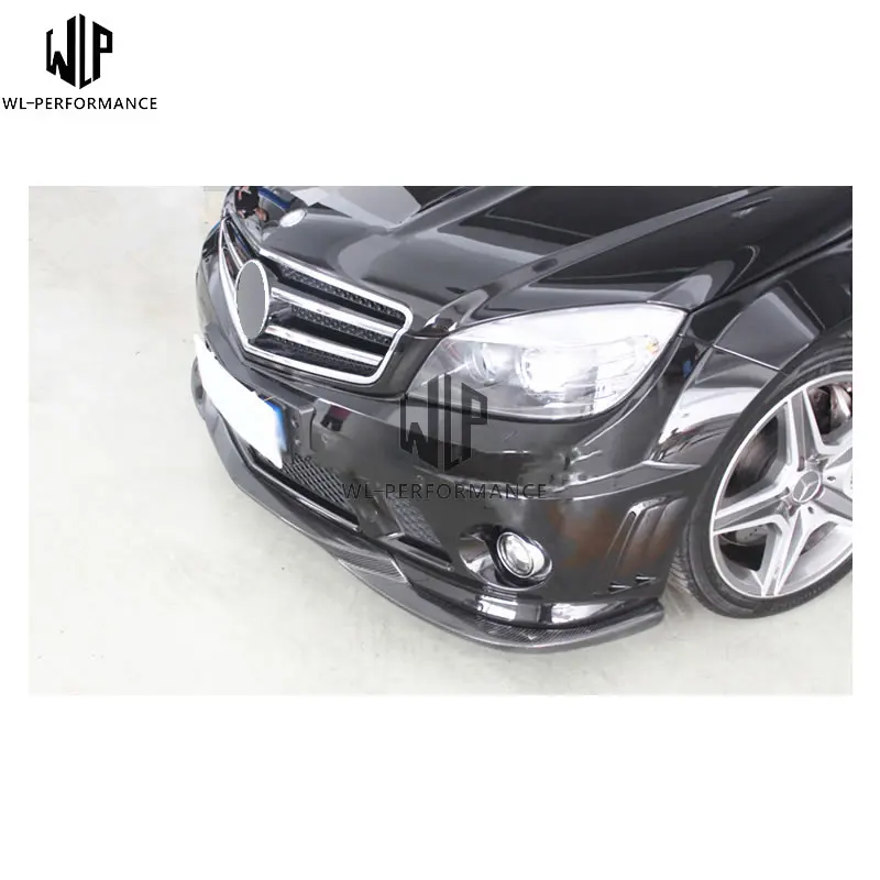 C Класс углеродного волокна спортивный Тип переднего бампера спойлер диффузор EG