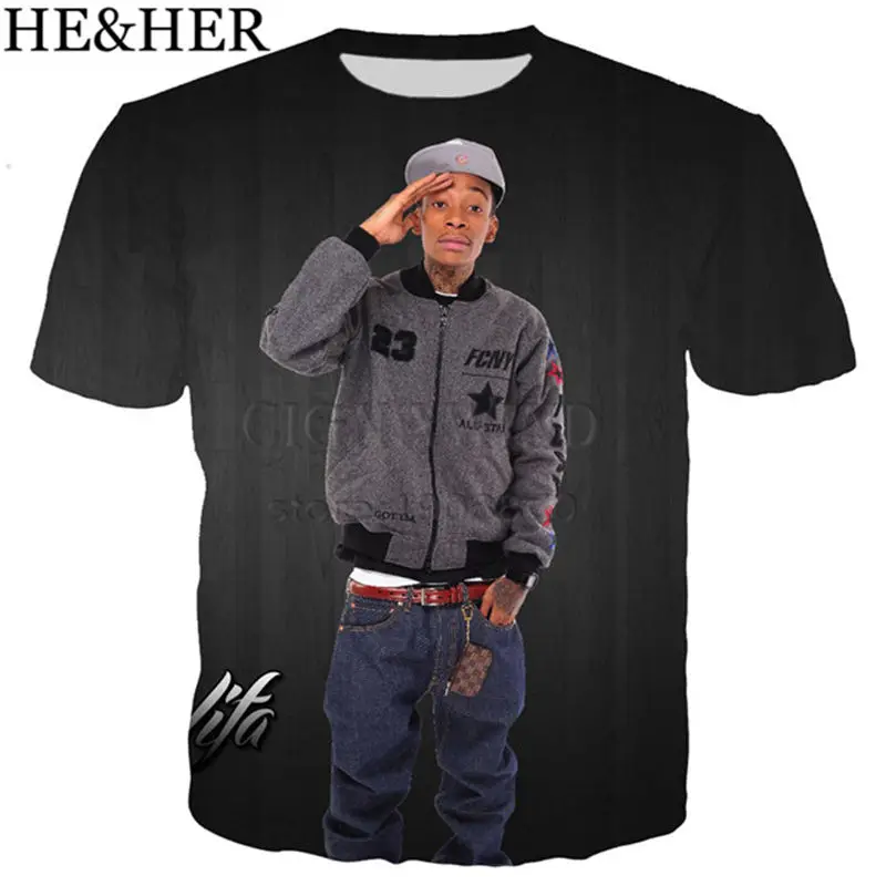 Новая популярная Футболка wiz khalifa для мужчин и женщин модная крутая футболка с 3D