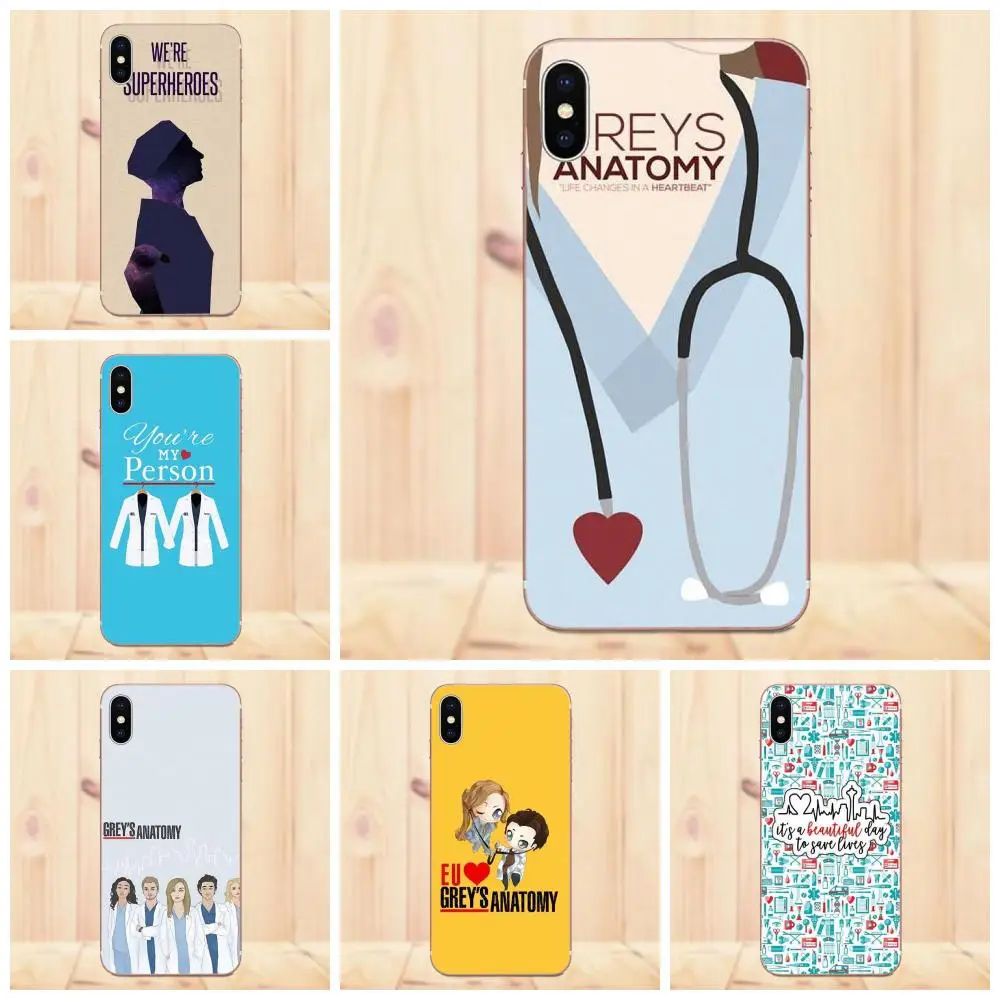 Sup мультфильм Серый Анатомия ты мой человек для Huawei G7 Y6 II Y7 Xiaomi Redmi Note 2 3 5 Mi 4 4C 4I 5S 5X 6X