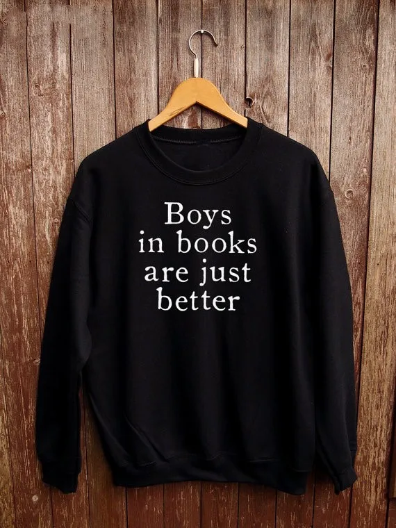 Модный свитшот унисекс для мальчиков в книжках повседневные топы Свитшот tumblr