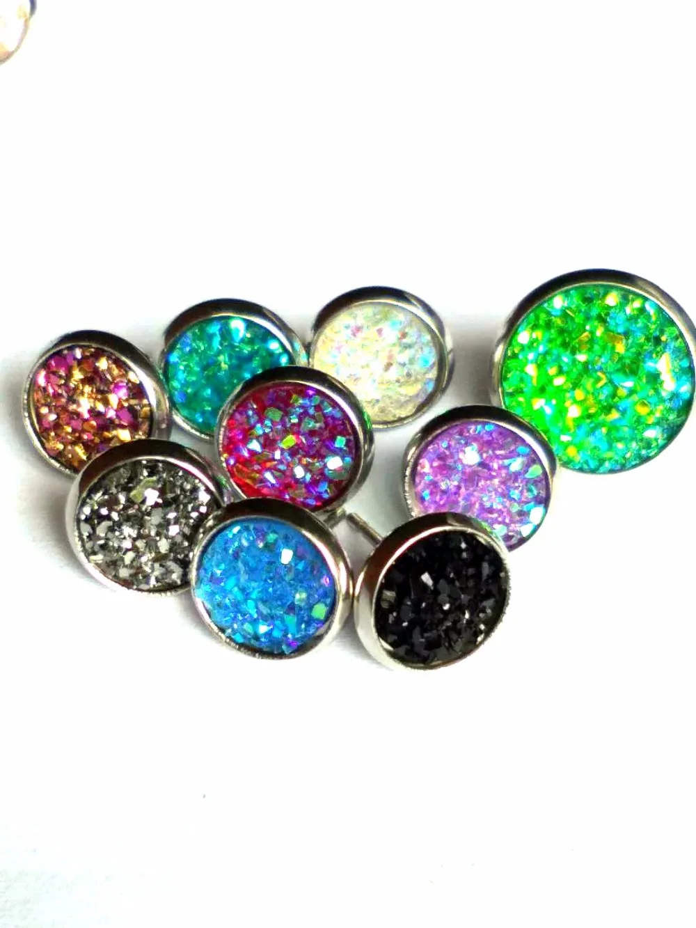 50pairs lot 8mm 12mm Stainless Steel Hypoallergenic Earrings Studs Fashion Jewelry for Sensitive Girls Women | Украшения и