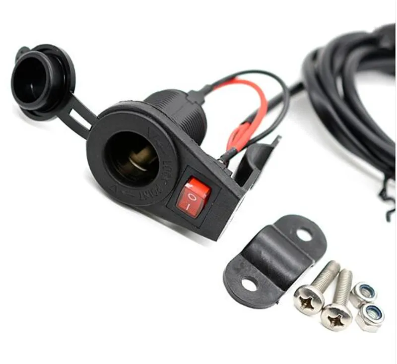 Авто автомобиля мотоцикла мопеда гнездо прикуривателя Водонепроницаемый 12V