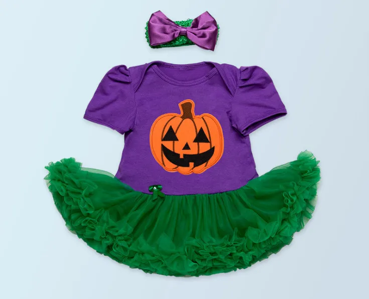 Новые подарки Комбинезоны на Хэллоуин платье для новорожденных высокое качество