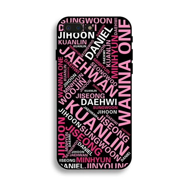 BZWGL Wanna One signature phone case For Apple iPhone X 8 7 6 6S Plus 5 5S soft cover |