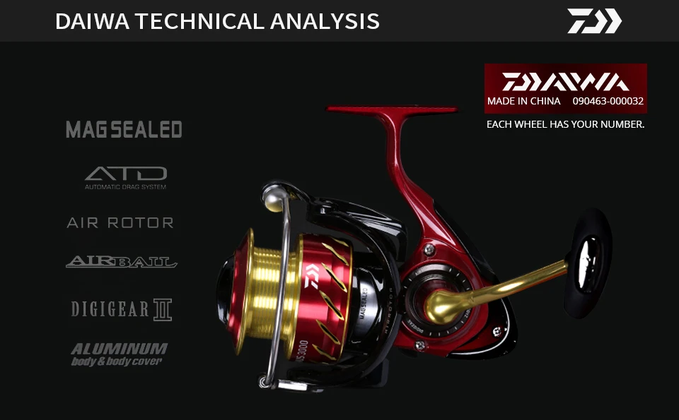 Оригинальные рыболовные катушки DAIWA CYGNUS 2506, спиннинговая катушка, Передаточное отношение 4,8: 1, Максимальное сопротивление 3 кг 4+ 1BB, металлический корпус carretilha de pesca