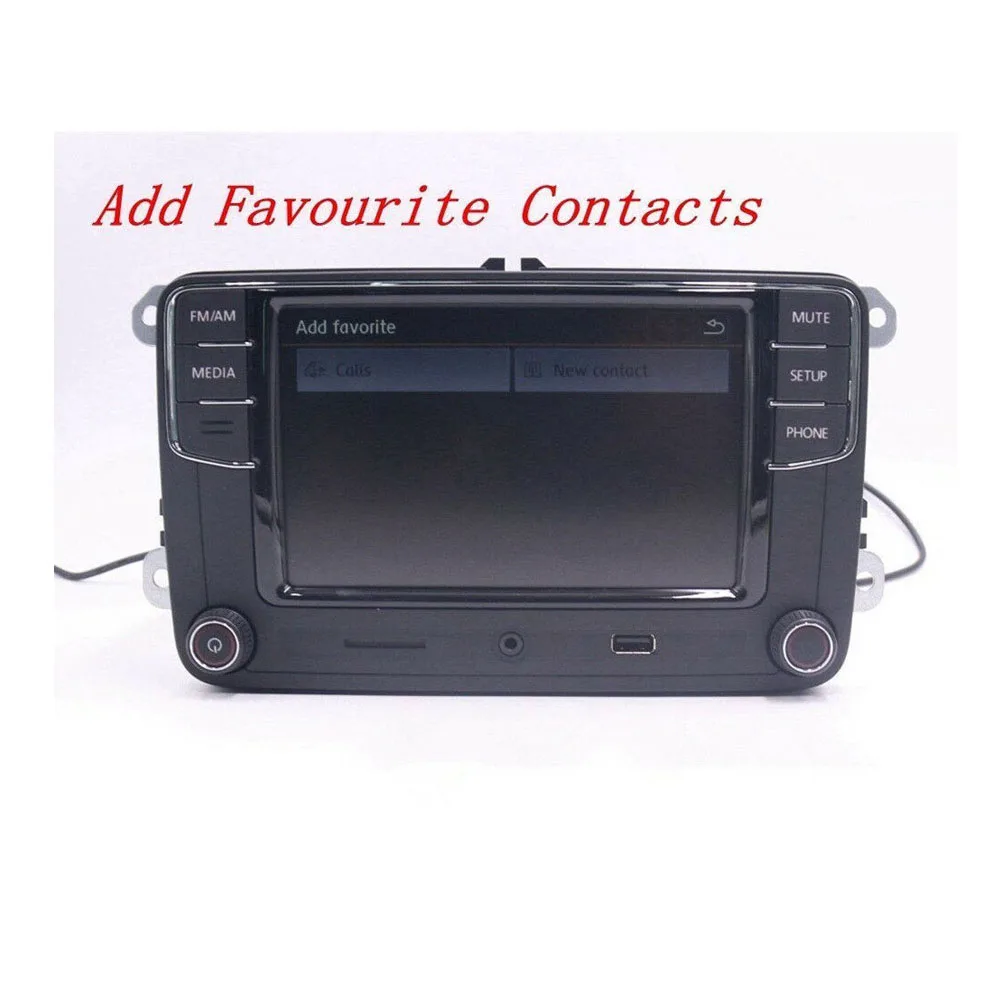6," автомобильный стерео RCD330G+, MirrorLink, BT, USB, AUX, для VW Golf, Caddy, Polo, Passat, Tiguan