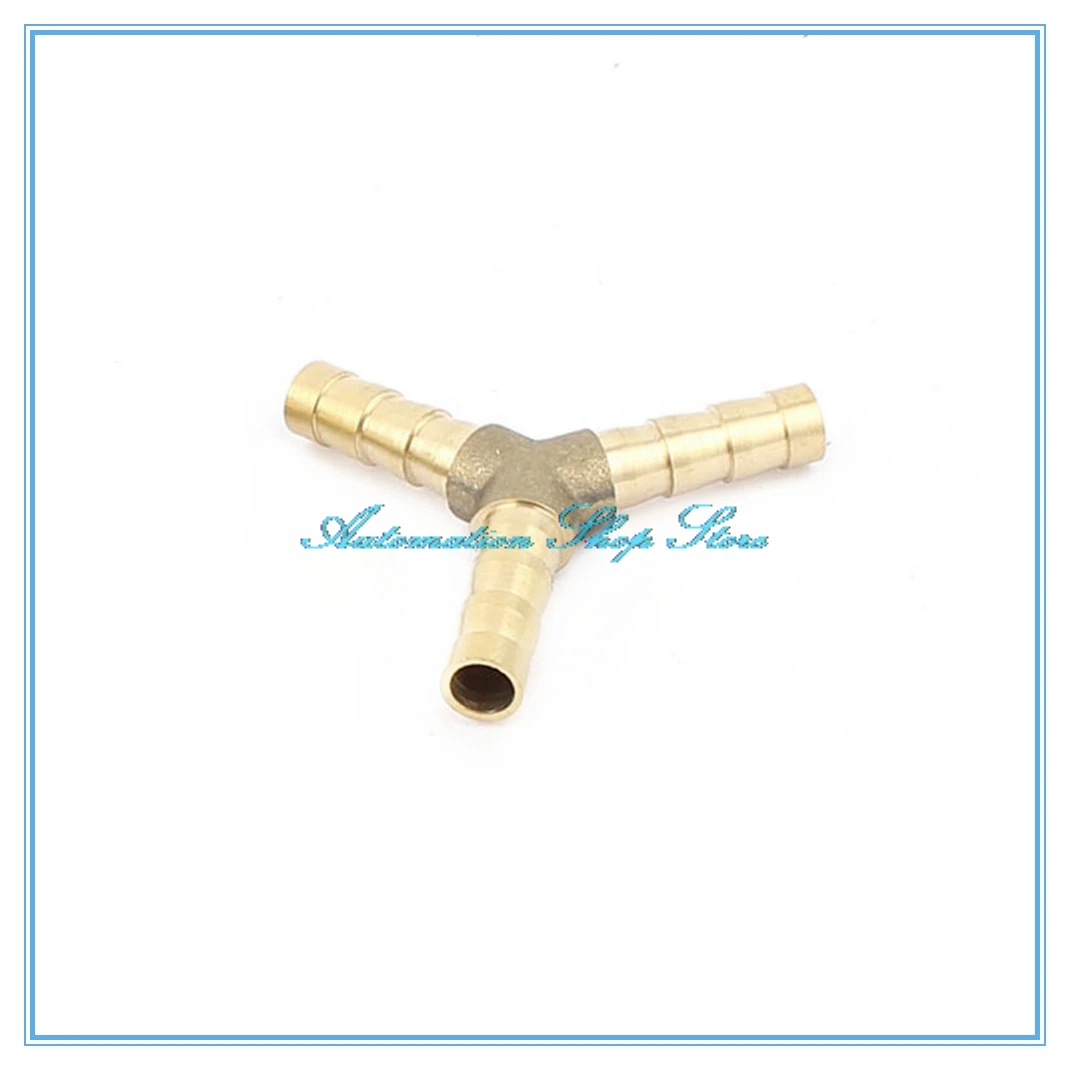 

5pcs Pneumatic fittings 6mm Barb Hose Pipe OD Brass Air Water Y Shaped Connector Adapter Coupler