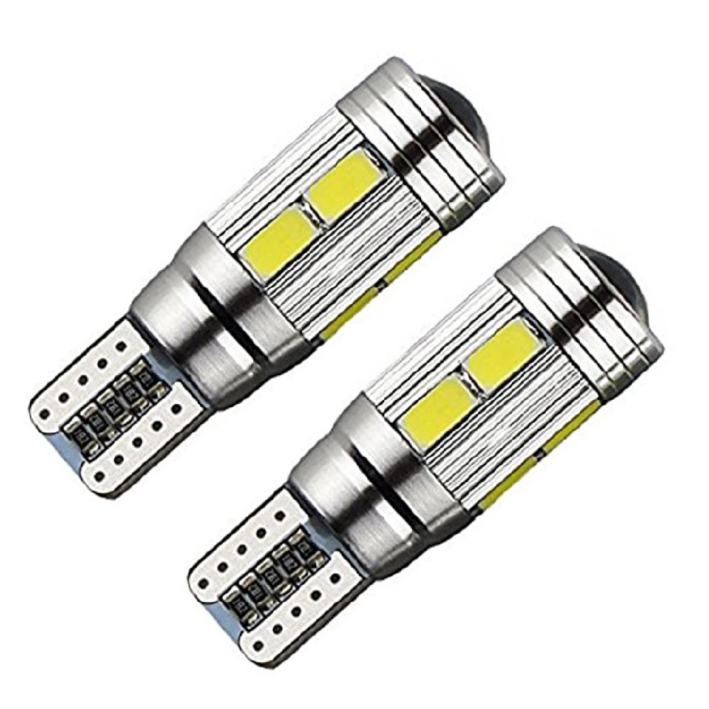 

YSY 2 шт. Тюнинг автомобилей T10 5630 10smd Led Canbus автомобилей светодиодные лампы светильник W5W лампа без Obc Error просвет светильник Клин светильник бо...