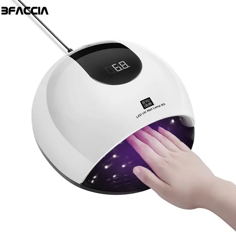 Bfaccia 80 Вт УФ светодиодный светильник Сушилка для ногтей лампа маникюра