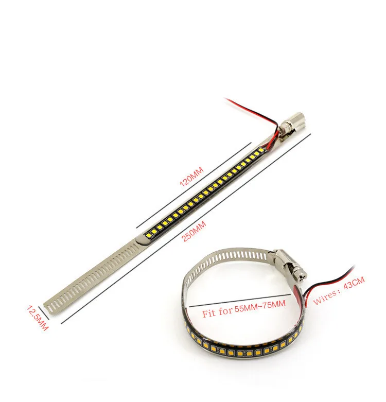 QIPO 1 шт. мотоциклетный светодиодный поворотник передняя вилка амортизационная