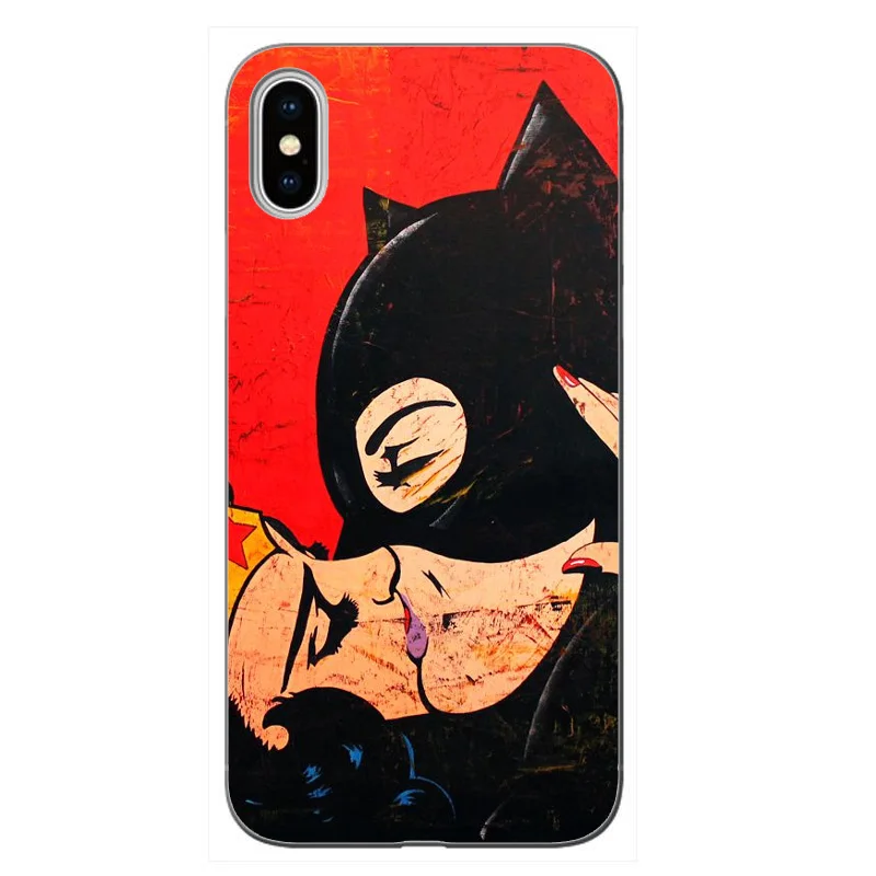 Wonder woman супергерой Микки Винни Пух мягкие ТПУ чехлы для телефонов iPhone XS XR MAX X10 5 5S 5SE