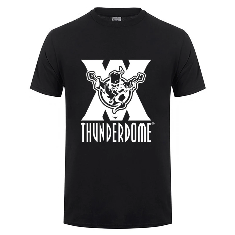 Thunderdome Hardcore Techno And Gabber t shirt s Мужская футболка с логотипом Wizard хлопковая короткими