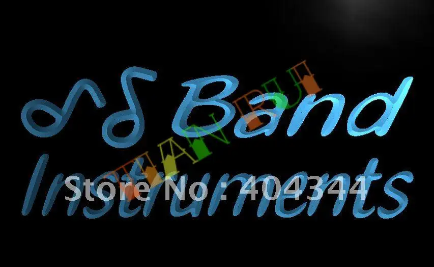 

LB236- Band Instruments Music Rock n Roll Light Sign