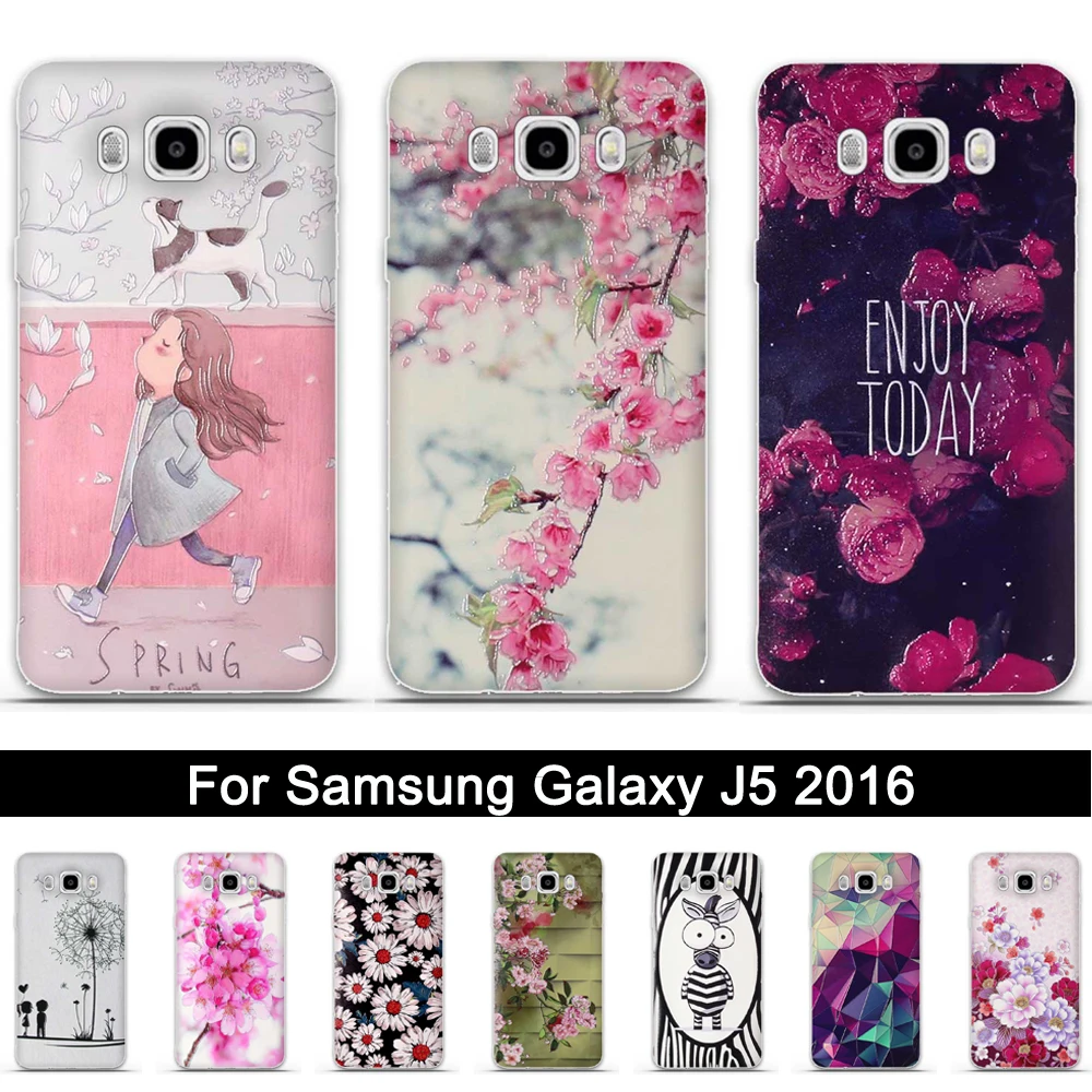 Чехол для Samsung Galaxy J5 2016 J510 sm j510f j510fn Мягкая силиконовая задняя крышка из ТПУ J510F