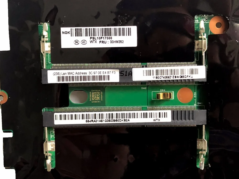 Стильная материнская плата для ноутбука Lenovo ThinkPad X230 X230i PN 00HM352 центральный