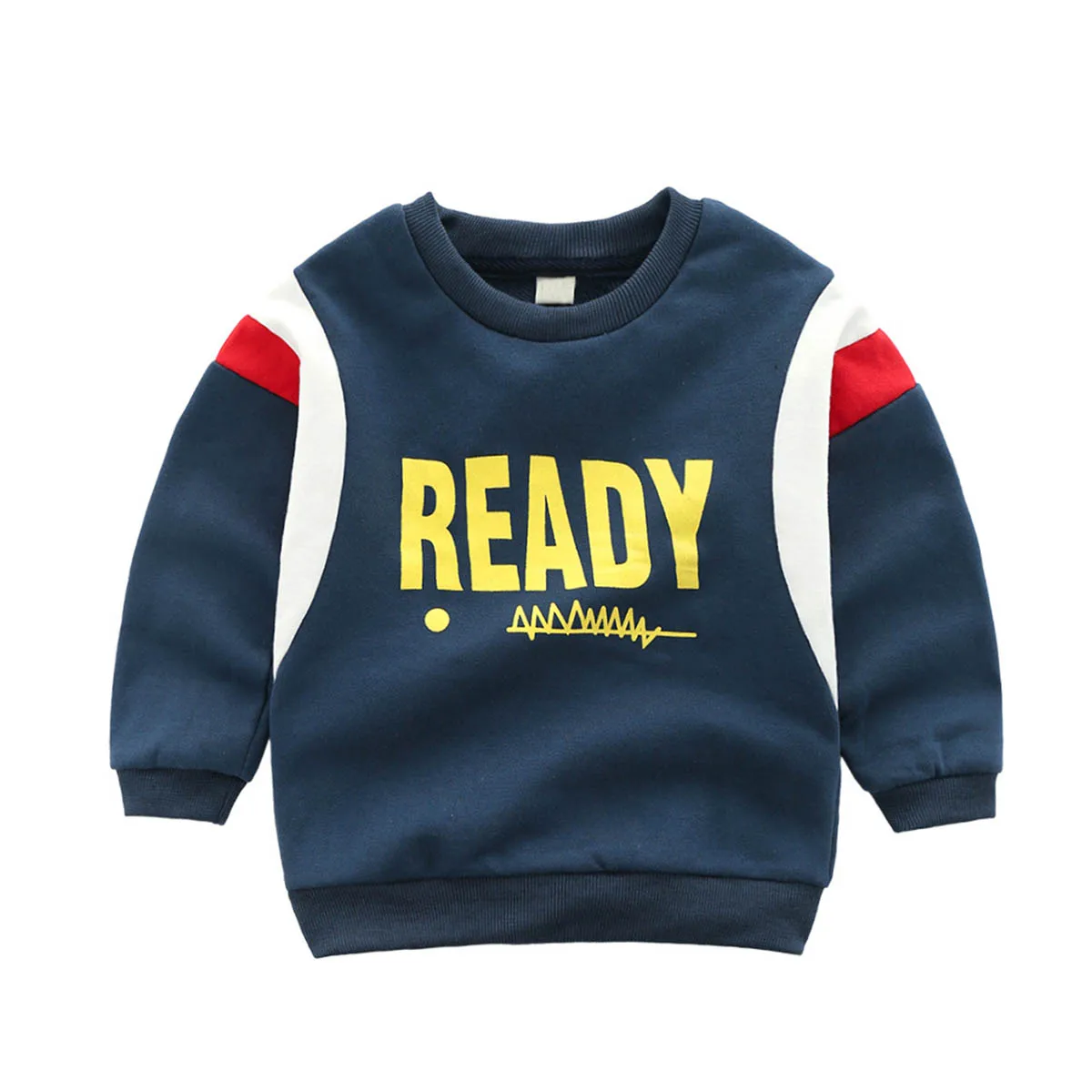 Свитшот с принтом в виде надписи для маленьких мальчиков пуловер капюшоном