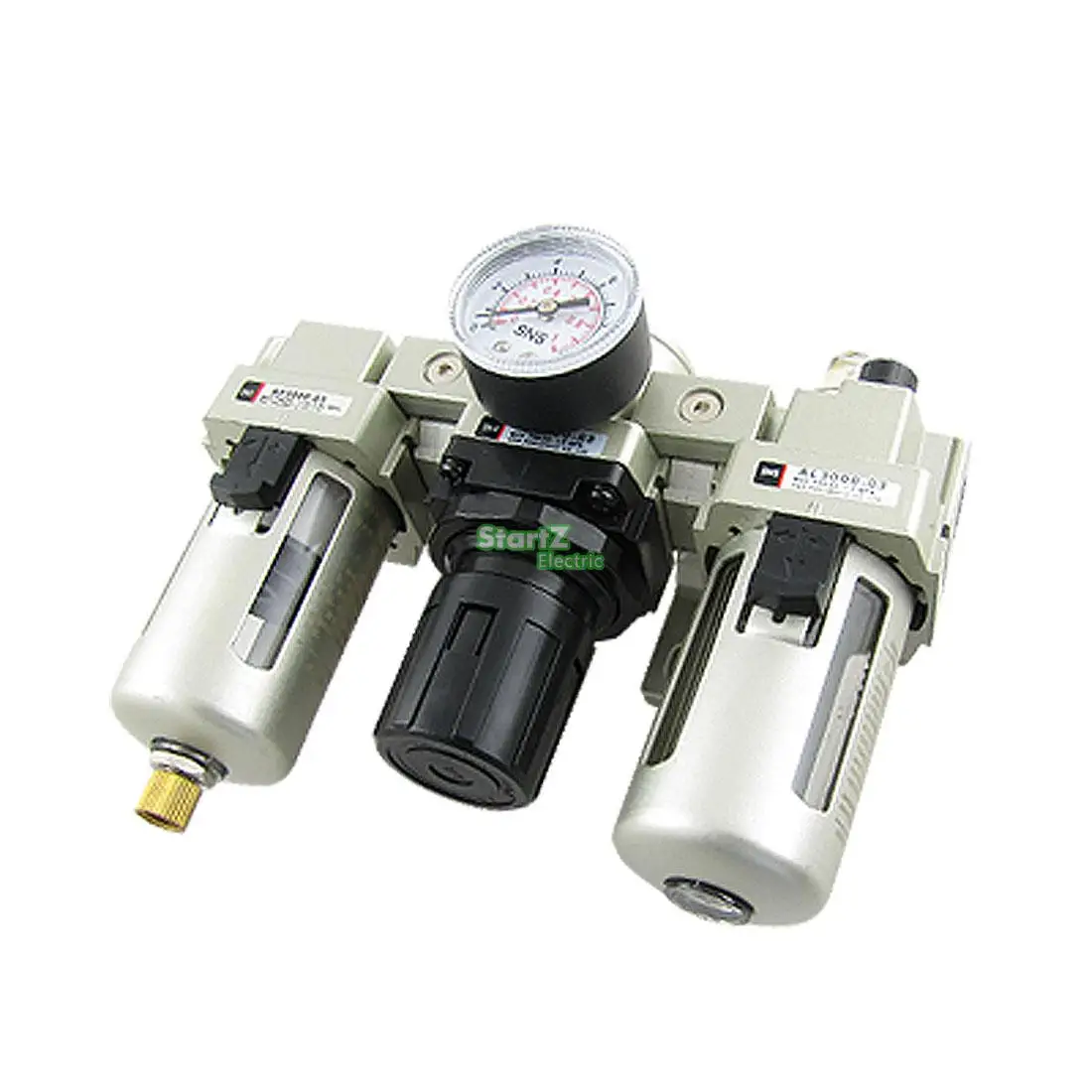 AC4000-04D G1/2 ''автоматический дренажный тип воздуха Источник обработки блок пневматический лубрикатор+ фильтр+ регулятор