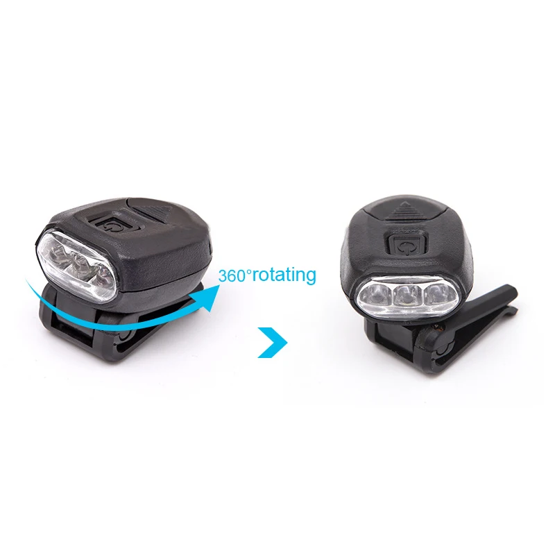 Высококачественный Прочный миниатюрный светильник с 3 светодиодами и зажимом