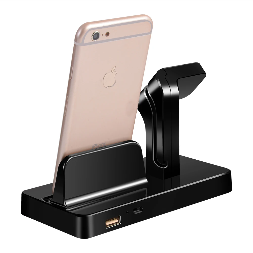 Док станция для зарядного устройства Apple Watch настольная подставка телефона iPhone X 8
