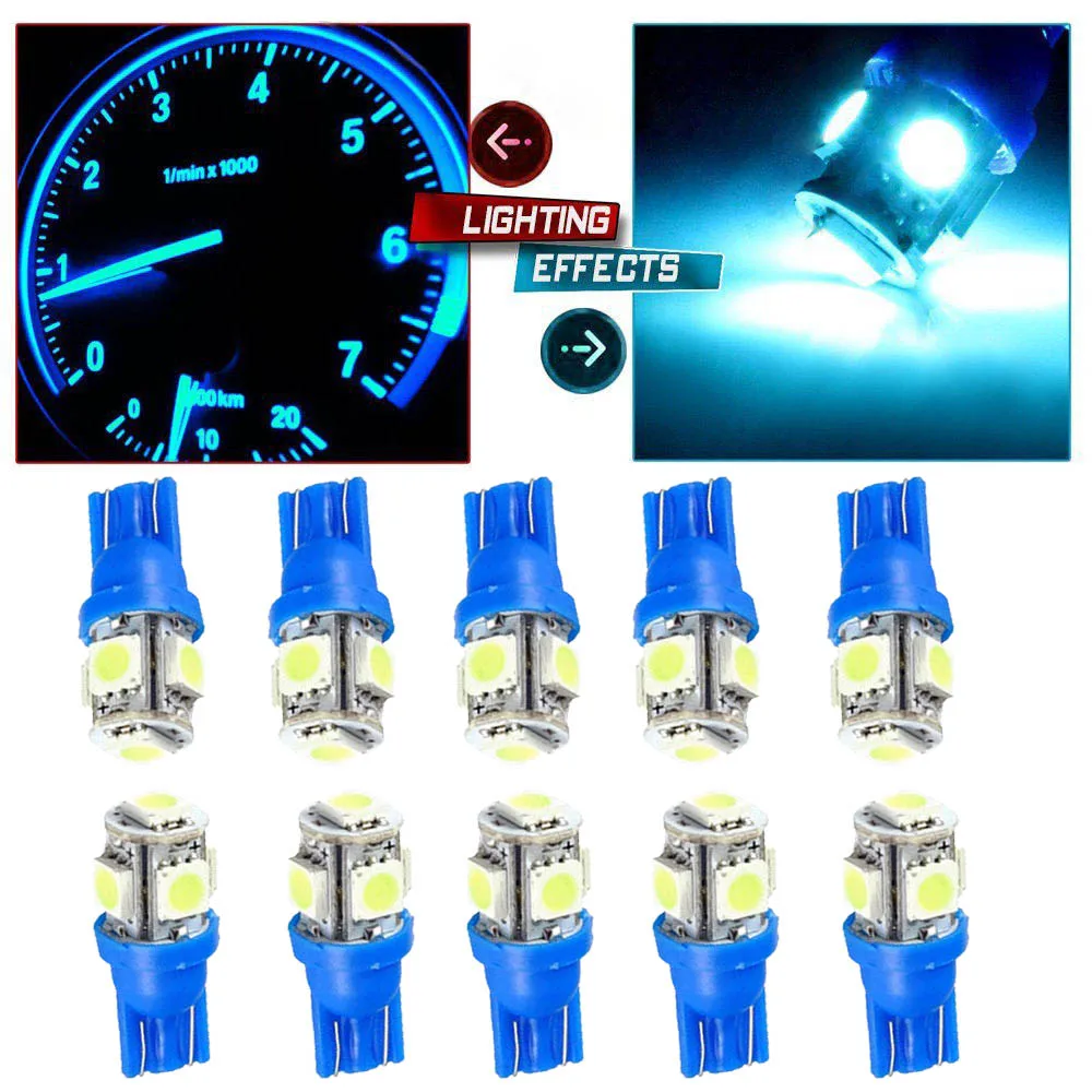 JX-LCLYL светильник шт Ледяной Синий T10 W5W 168 192 5050 5LED лампа для номерного знака JX-LCLYL светильник шт Ледяной Синий T10 W5W 168 192 5050 5LED лампа для номерного знака
