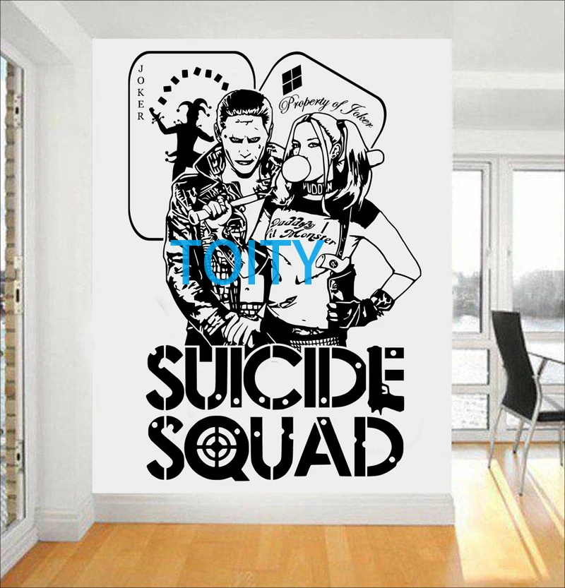 5 видов конструкций Harley Quinn Джокер наклейка на стену DC Comics отряд самоубийц