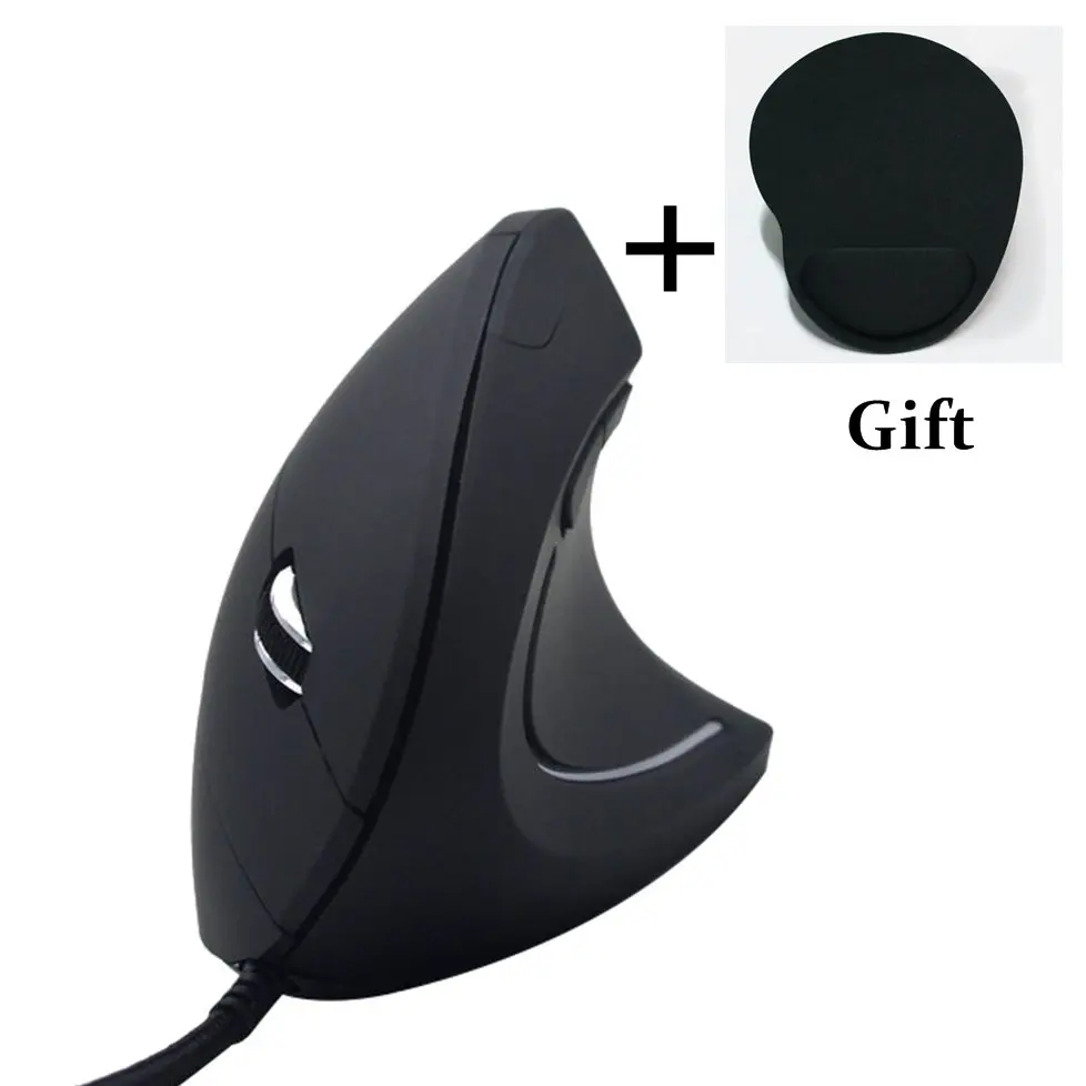 Computer Wired Vertical Mouse Ergonomic USB Optical Healthy Gaming Mice With Pad for PC Laptop | Компьютеры и офис
