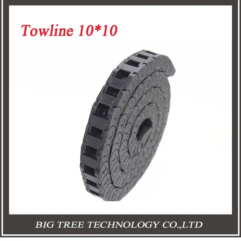 

Best price!!! 10 x 10mm L1000mm Cable Drag Chain Wire Carrier with end connectors for CNC Router Machine Tools+Free Shipping !