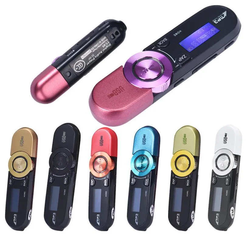 Модный Мини-плеер USB ЖК-экран 16Гб поддержка флеш TF плеер MP3 Музыка FM радио# Y
