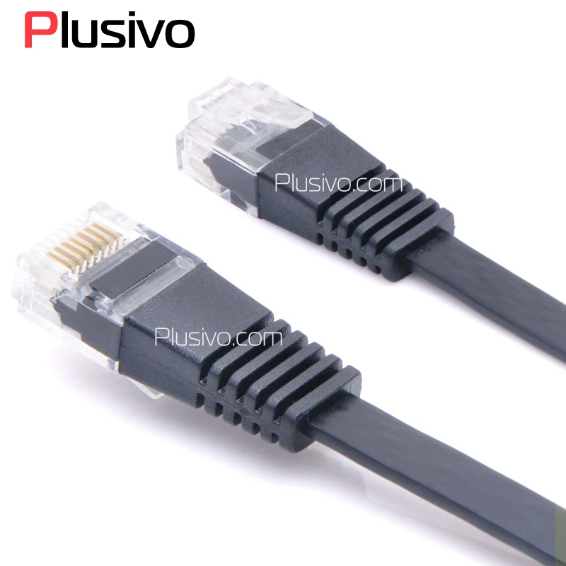 Быстрая скорость 1 5 м футов Ethernet кабели плоский CAT5e UTP сетевой кабель RJ45 патч LAN