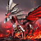 Металлическая сборная 3D-головоломка PIECECOOL, детали Черный Дракон 107, 3 листа