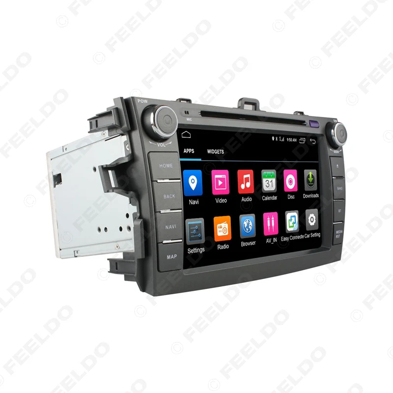 FEELDO 8 дюймов Android 6 0 (64 бит) DDR3 2G/16G/4G LTE четырехъядерный 2G/4G автомобильный DVD GPS радио