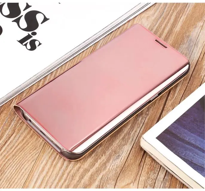 A3 A5 A7 роскошный кожаный чехол-книжка с подставкой Clear View Smart Зеркало чехол для телефона для samsung A5 A8 чехол для samsung A320 A520 A720 Fundas