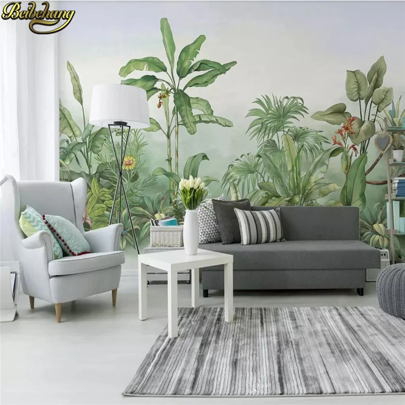 

beibehang Custom Plant banana tree 3D Wall Mural Wall Paper Landscape Photo murals Wallpaper 3D Room wall papers home decor roll