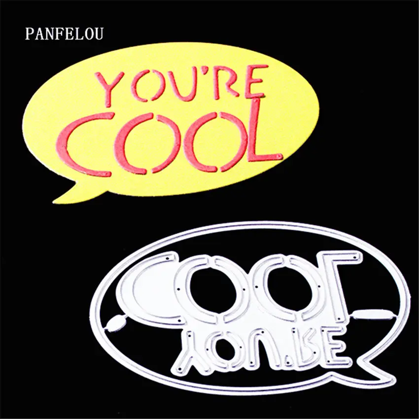 PANFELOU wow so cool words Скрапбукинг Сделай Сам открытки в Альбом Бумажные штампы для