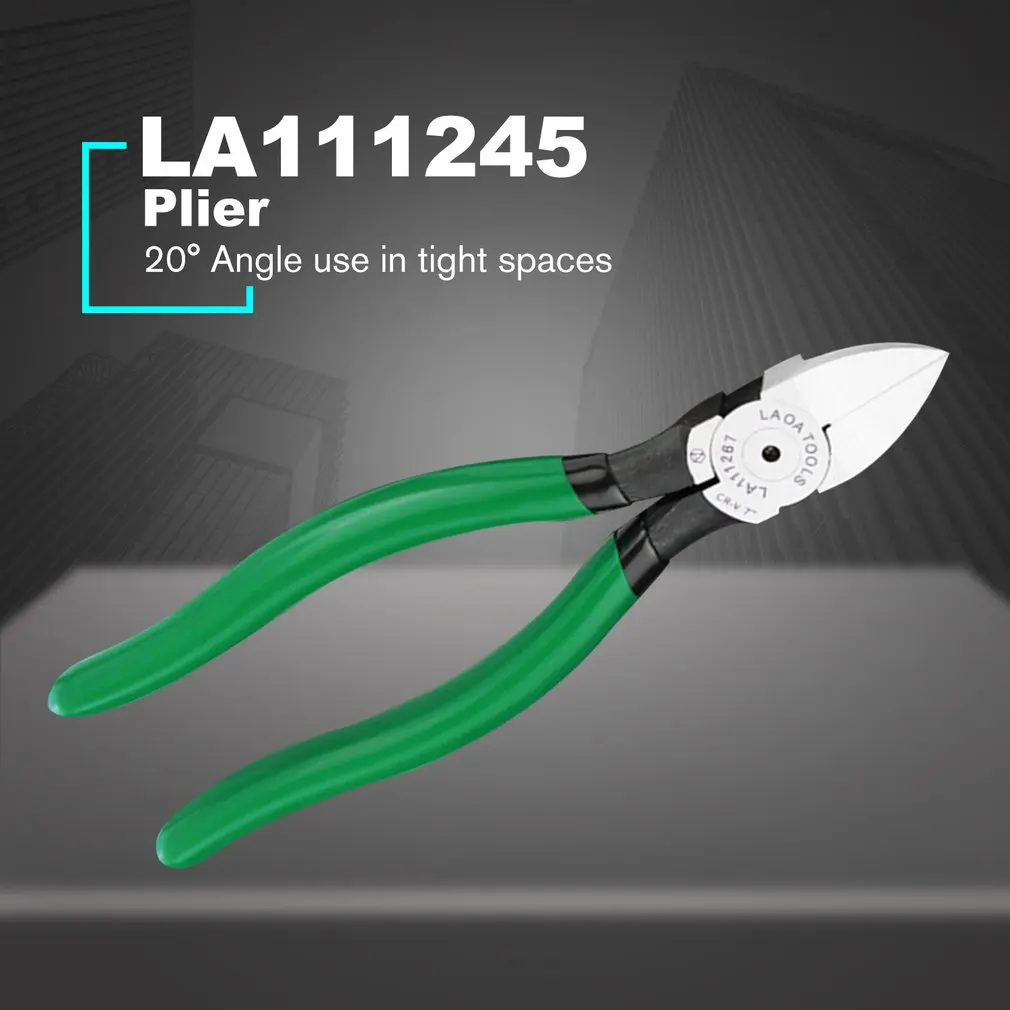 LAOA LA111245 5 &quotМини прецизионные плоскогубцы резак для резки медного кабеля провода