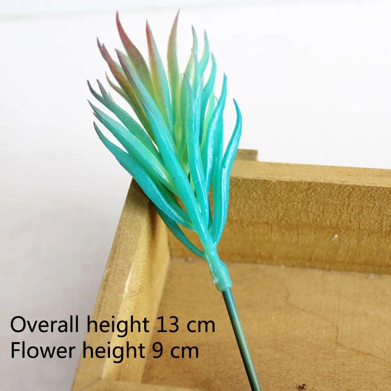 2 Искусственный DIY синий суккулент кактус алоэ искусственные садовые домашние декоративные растения - Цвет: 2