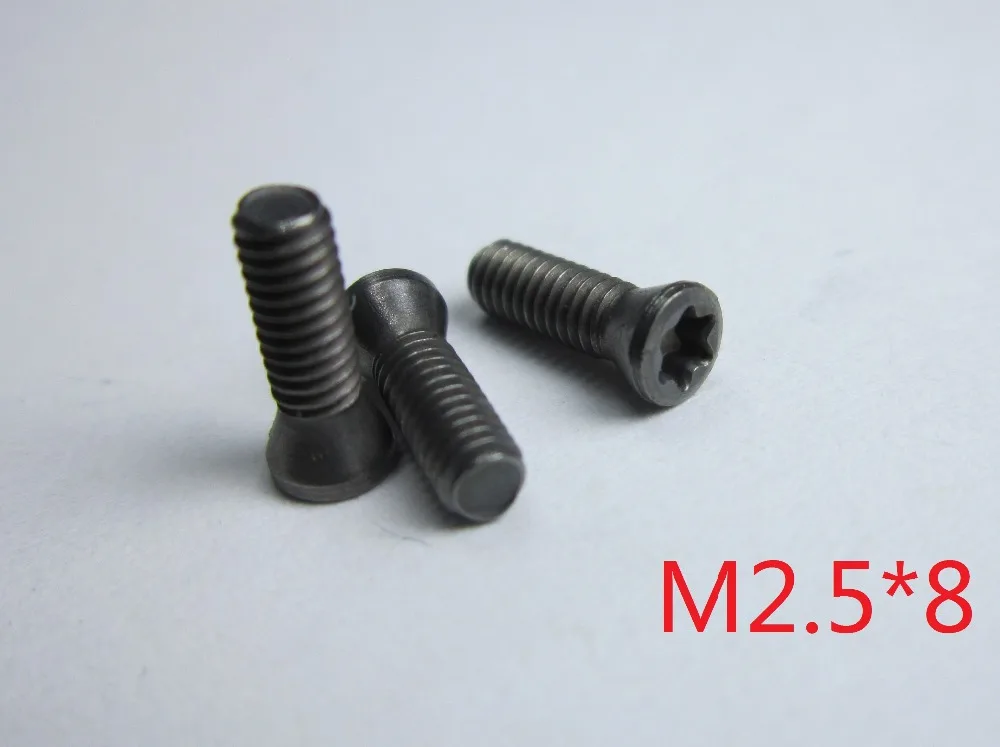 20 штук M2.5 * 8 мм вставить шестиугольник Torx Винт для заменяет карбида Подставки ЧПУ