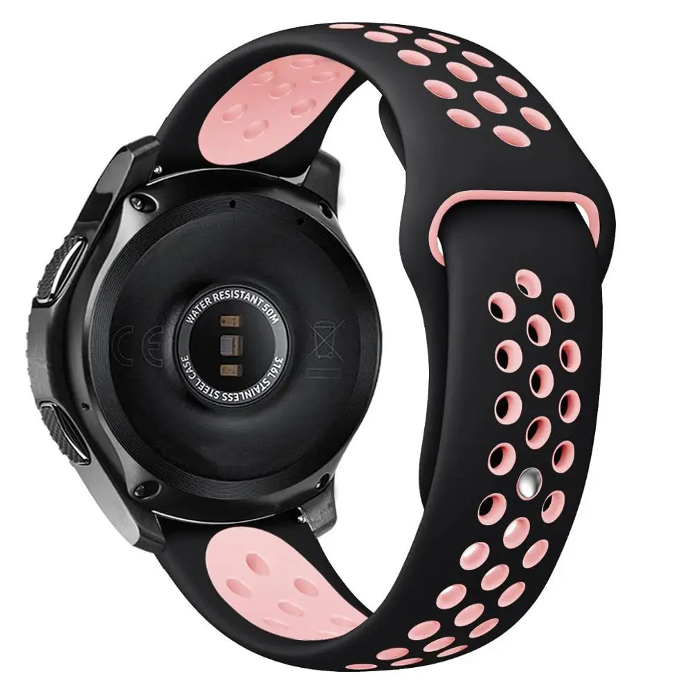 10 цветов сменный силиконовый ремешок для samsung Galaxy Watch 46 мм SM-R800 42 мм SM-R810 Смарт-часы браслет - Цвет: 4