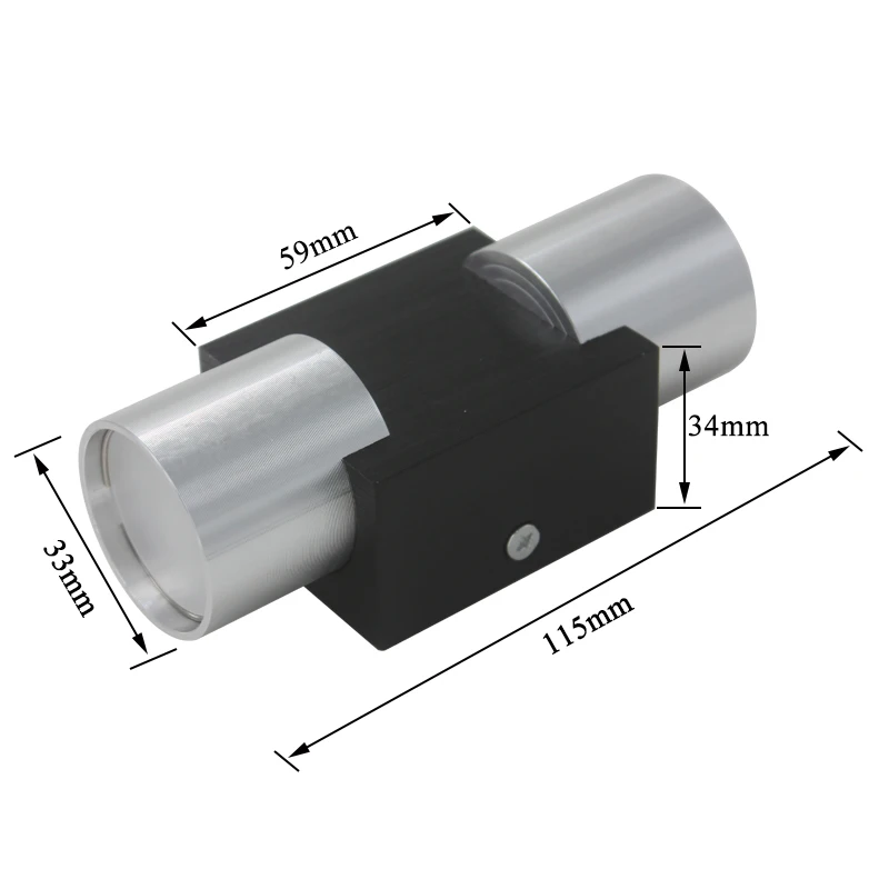 6 Вт современный минималистичный светодиодный настенный бра AC85 265V алюминиевый