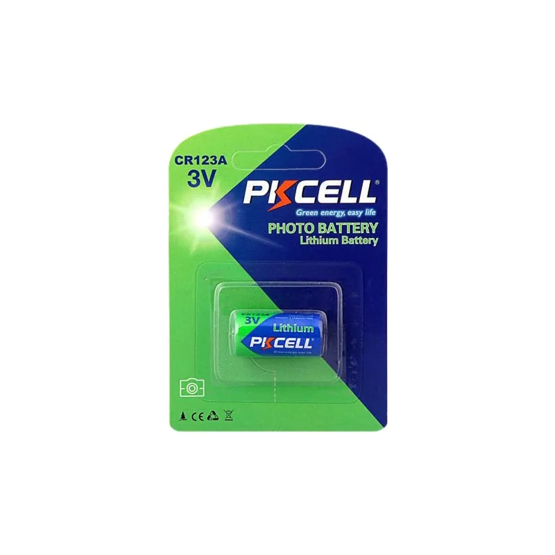 Аккумуляторы PKCELL CR123A 4 шт. литиевые батареи CR123 CR 123 123A 16340 1500 мАч 3 в с защитой PTC для