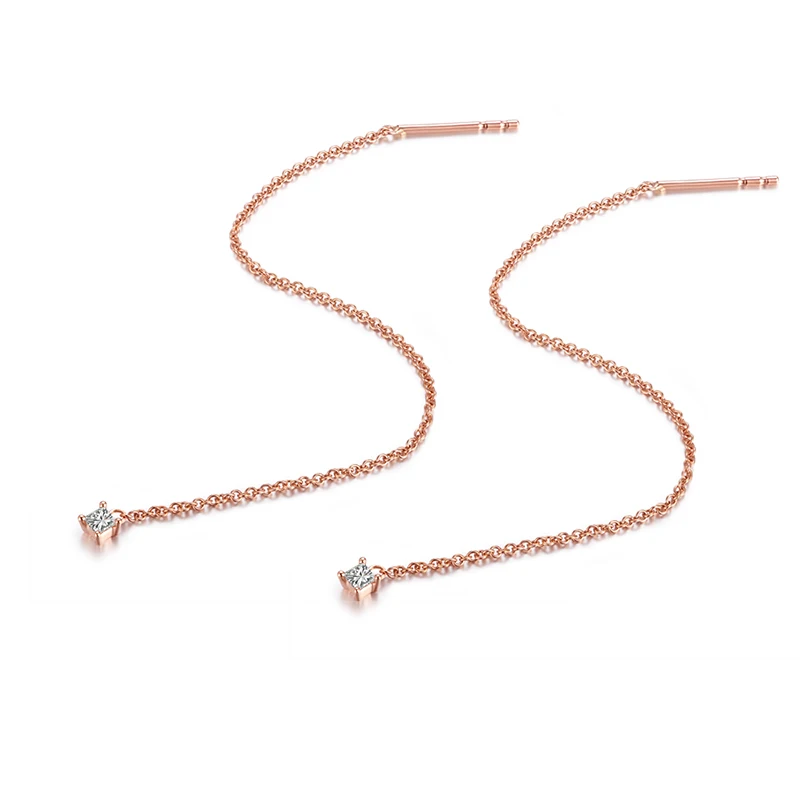 ZOCAI серьги штампованные Au750 натуральная 0,08 CT сербги-капли с бриллиантами с покрытием 18-ти каратным белым/розовое/желтое доступны E80104T